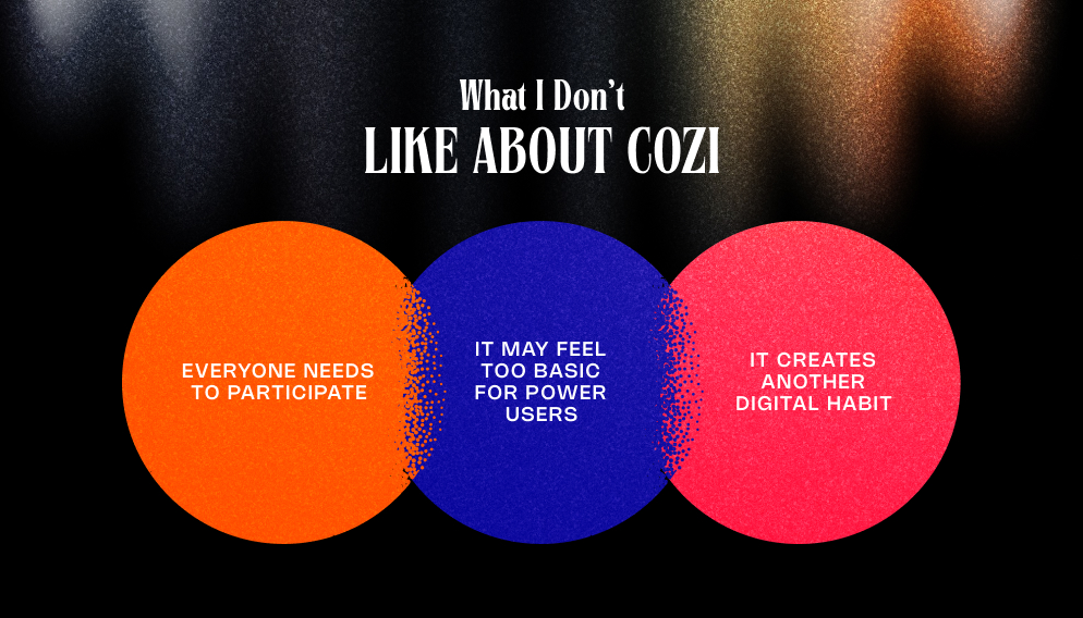 What I Don't Like About Cozi