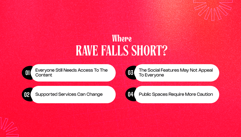 Where Rave Falls Short